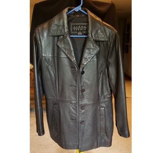 Vintage 90s Black Leather Jacket